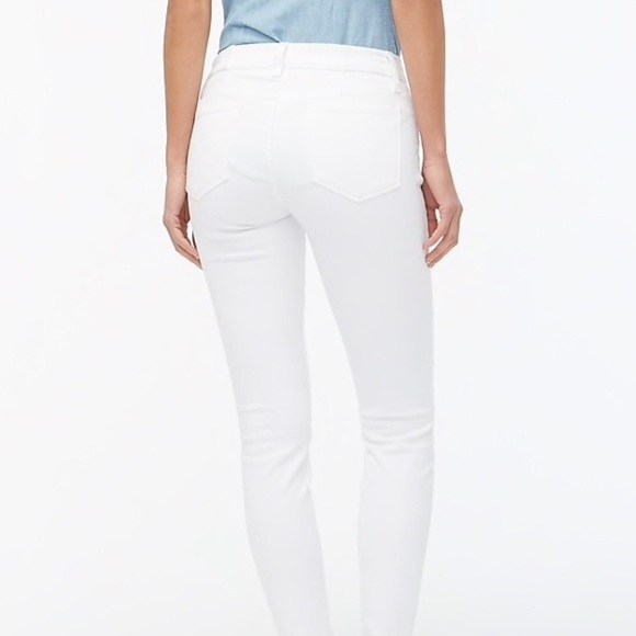 J. CREW Factory NWT 8” Mid Rise Skinny Denim Jeans Size 29 in White Denim - Picture 3 of 13